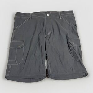 Kuhl Renegade Shorts Men's 38x34 Black Cargo Hiking Climbing Camping
